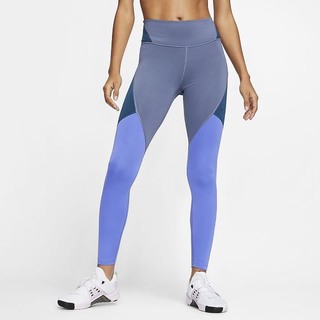 Leggings Nike One Mid-Rise Dama Albastri Negrii | BQOS-32784